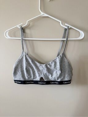 Calvin Klein - Women's Heathered Grey Bralette